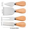 Stainless Steel Cheese Knife Set Kitchen Baking Knife Household Butter Cheese Knife Pizza Knife Fork Shovel (storage Box Not Included)