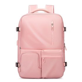 Casual Backpack Large Capacity Korean Style (Color: Pink)