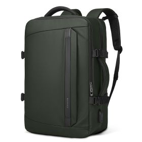 Large Capacity Business Trip Travel Backpack Men (Color: Green)