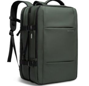 BANGE Male College Student Computer Backpack (Option: Green Upgrade-16 Inch)