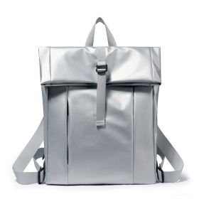 Trendy Multi-functional Large Capacity Men's Backpack (Color: Silver)