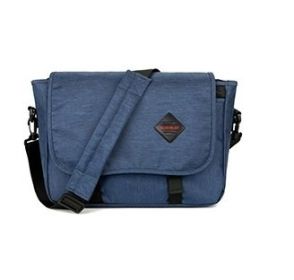 Large Capacity Men's Shoulder Solid Color Oxford Cloth Vintage Leisure Crossbody Bag (Option: Blue-10 Inches)