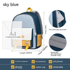 Versatile Large Capacity Travel Backpack Male (Option: Sky Blue 1900)