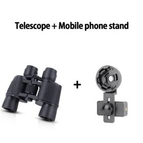 80x80 High Definition Binoculars Telescope For Hunting Bird Watching Traveling; Super Foot Bowl Spectators Goods (Color: 80x80 Binoculars + Universal Mobile Phone Holder)