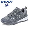 BONA 2022 New Designers Hiking Shoes Leather Wear-resistant Shoe Men Sports Trekking Walking Hunting Jogging Sneakers Mansculino