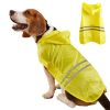 Pet Raincoat Medium Dog Golden Retriever Waterproof Reflective Strip Outdoor Raincoat