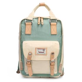 Doughnut Backpack Female College Style (Option: Creamy Green-Momo Bear)