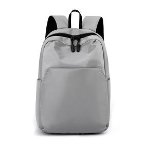 Simple Backpack Large Capacity Leisure Waterproof Dirt-resistant Easy To Handle (Option: Gray)