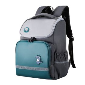 Portable Burden Alleviation Breathable Children's Backpack (Option: Dark Green-Small Size)